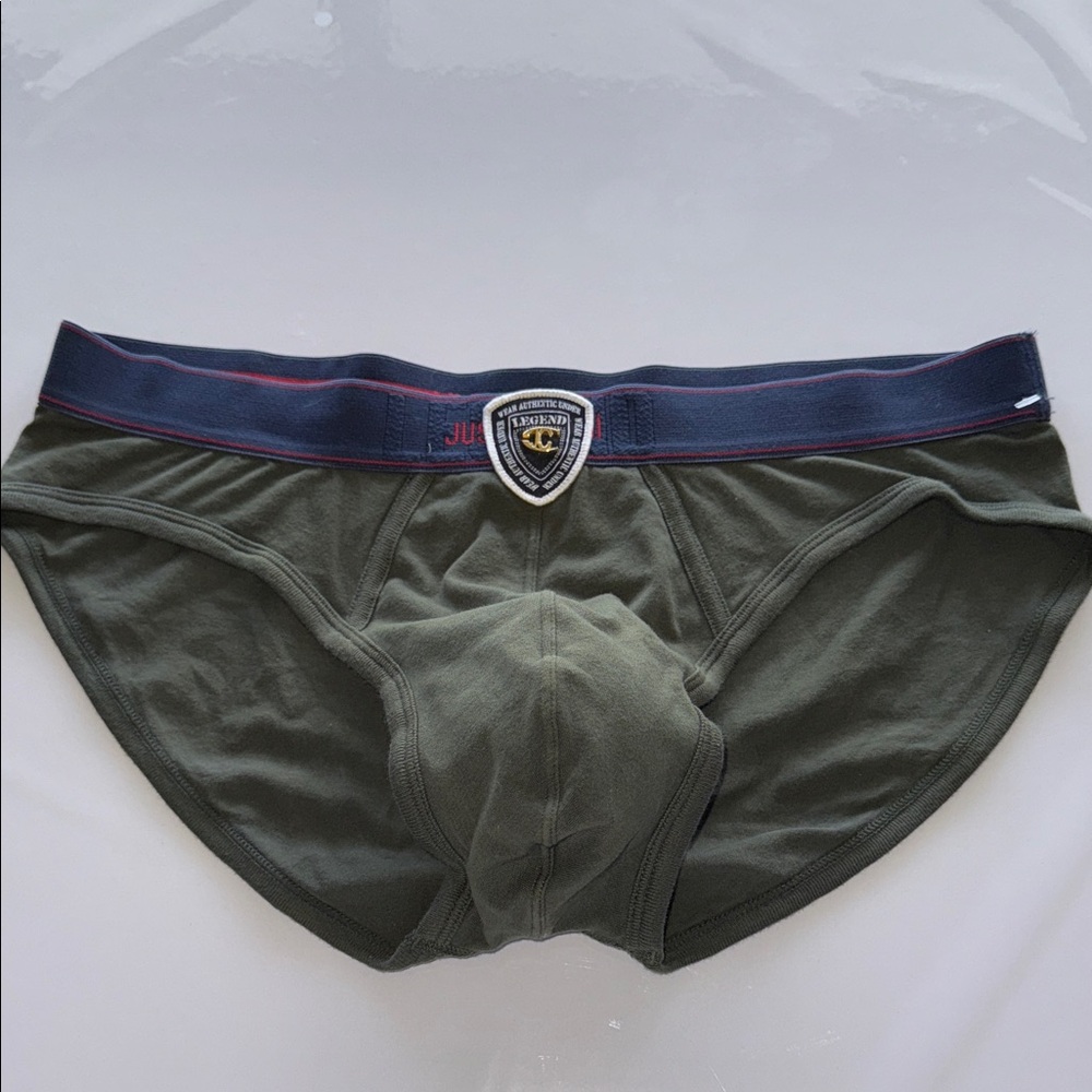 Just Cavalli Olive Green Men's Briefs size L